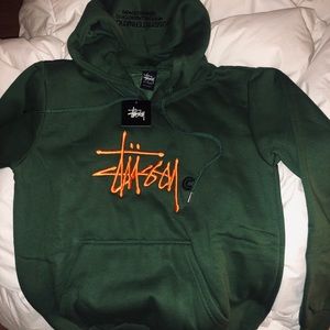STÜSSY Green Hoodie